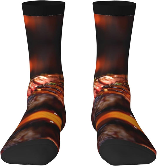 Chaussettes de sport — à motifs, respirant